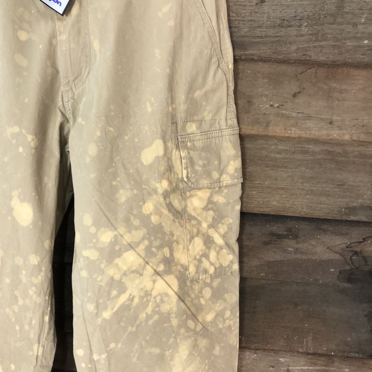 Faded Glory Uniqlo multipocket splashed painter Brown Cargo Pants #5029 Size US 29 - 7 Thumbnail
