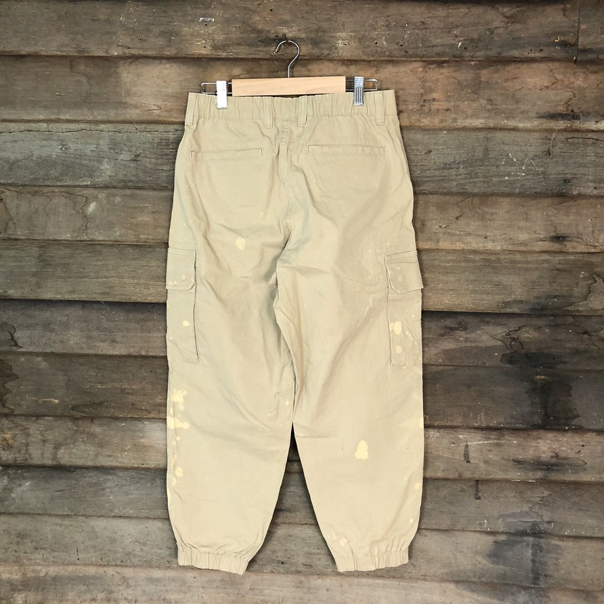 Faded Glory Uniqlo multipocket splashed painter Brown Cargo Pants #5029 Size US 29 - 13 Thumbnail