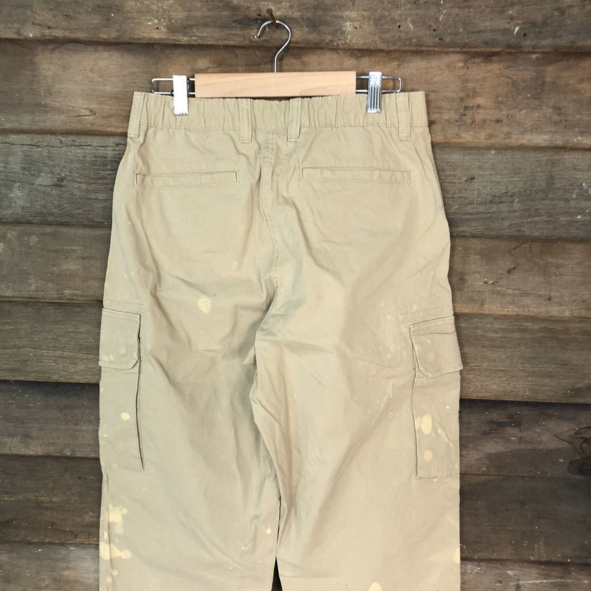 Faded Glory Uniqlo multipocket splashed painter Brown Cargo Pants #5029 Size US 29 - 14 Thumbnail
