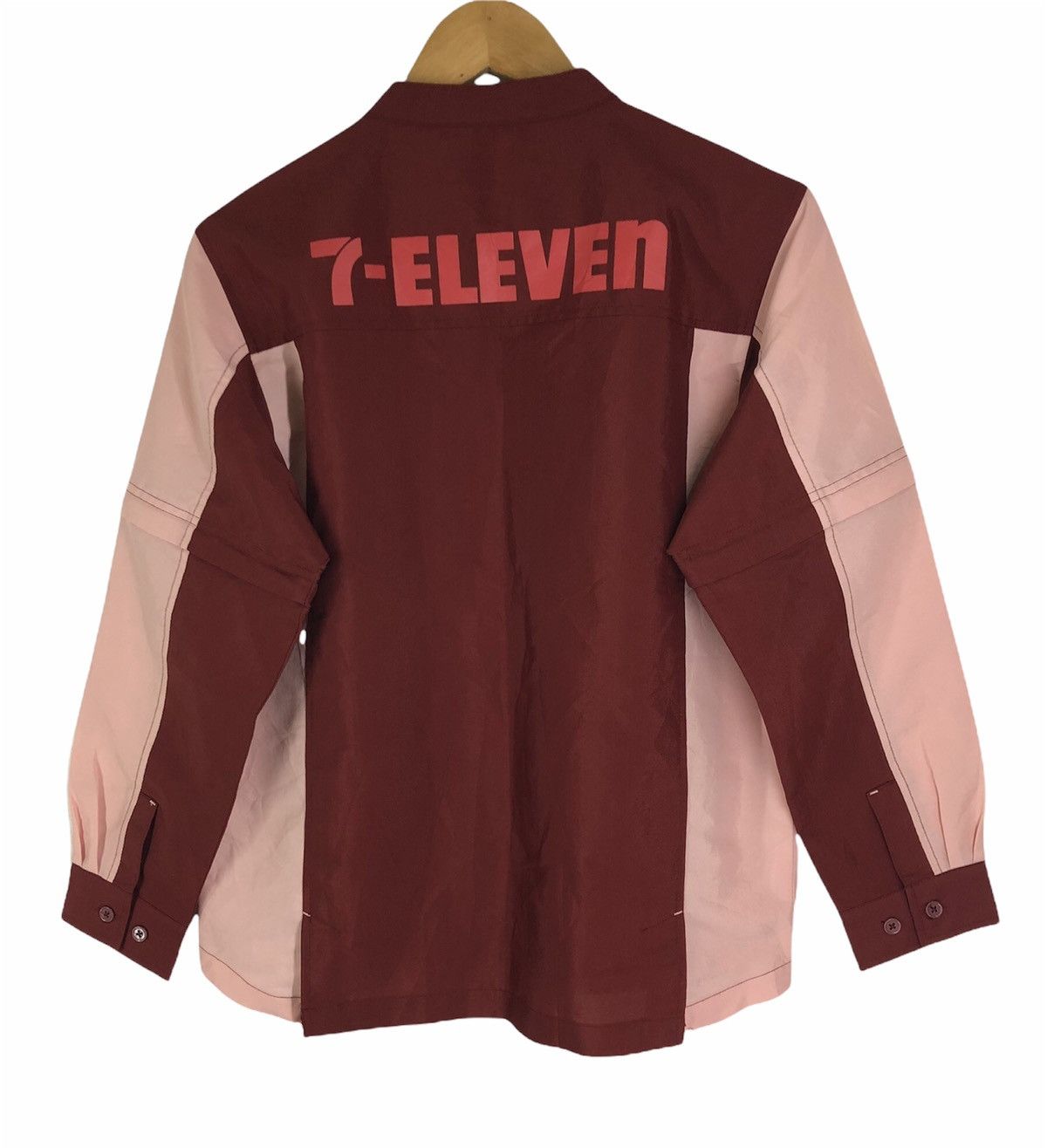 Japanese Brand × Vintage Vintage 7-Eleven Zipper Workwear Long Sleeve Shirt Size US M / EU 48-50 / 2 - 2 Thumbnail