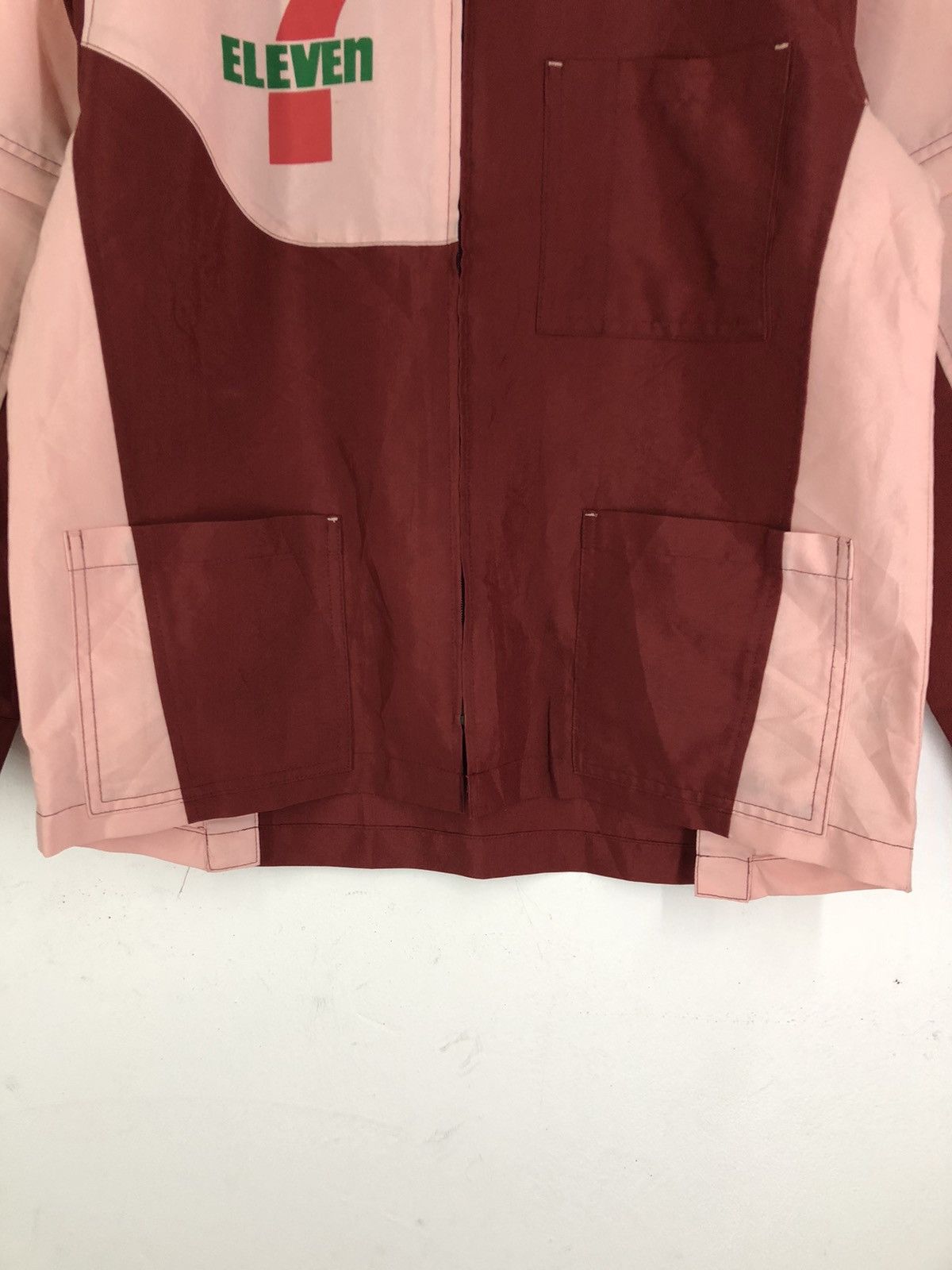 Japanese Brand × Vintage Vintage 7-Eleven Zipper Workwear Long Sleeve Shirt Size US M / EU 48-50 / 2 - 4 Thumbnail