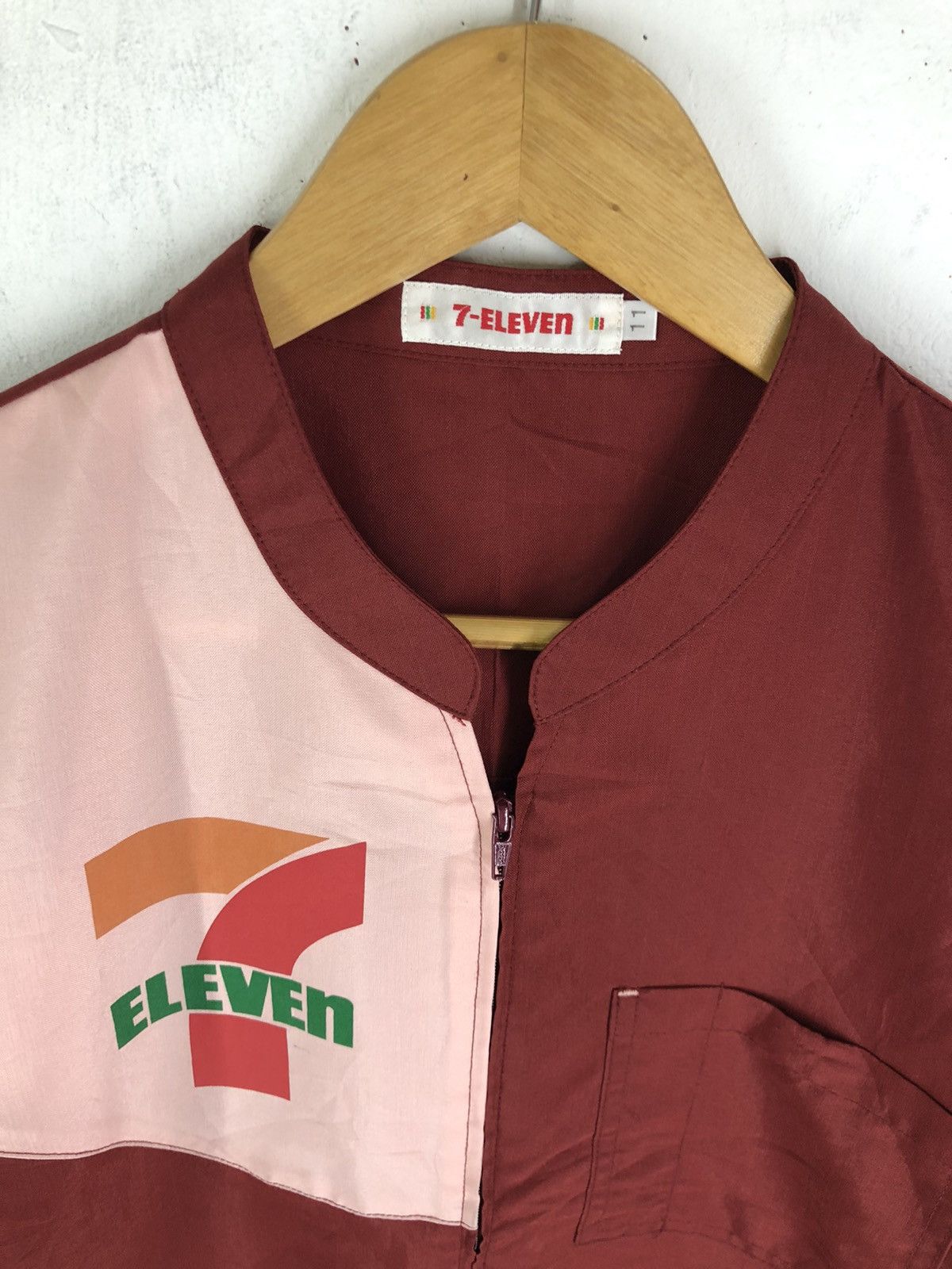 Japanese Brand × Vintage Vintage 7-Eleven Zipper Workwear Long Sleeve Shirt Size US M / EU 48-50 / 2 - 3 Thumbnail
