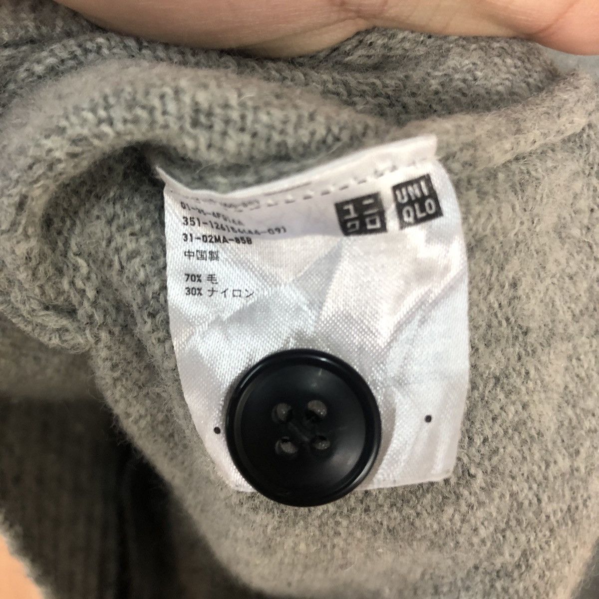 Uniqlo DLL Uniqlo Grey Cardigan knitwear streetwear japan #c592 Size US M / EU 48-50 / 2 - 11 Thumbnail