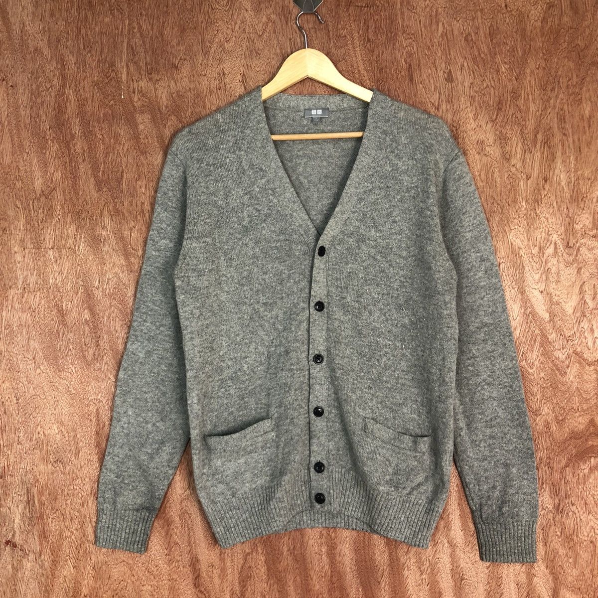 Uniqlo DLL Uniqlo Grey Cardigan knitwear streetwear japan #c592 Size US M / EU 48-50 / 2 - 3 Thumbnail