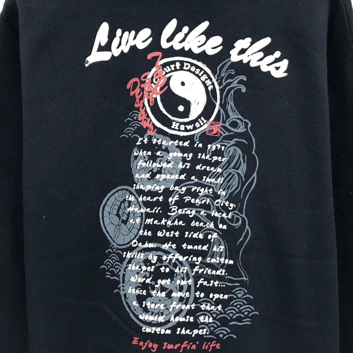 Vintage T&C Surf Design Hawaii Sweatshirt Hoodie