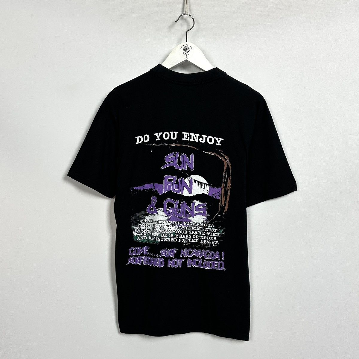 Band Tees Vintage 80s Sacred Reich Surf Nicaragua tee Signed Autograph Size US M / EU 48-50 / 2 - 3 Thumbnail