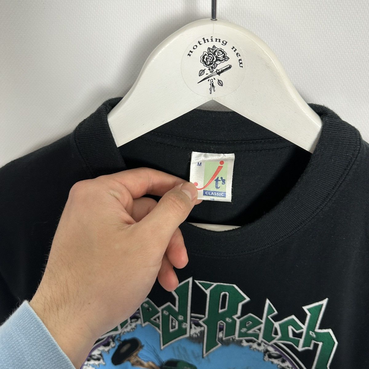 Band Tees Vintage 80s Sacred Reich Surf Nicaragua tee Signed Autograph Size US M / EU 48-50 / 2 - 8 Thumbnail