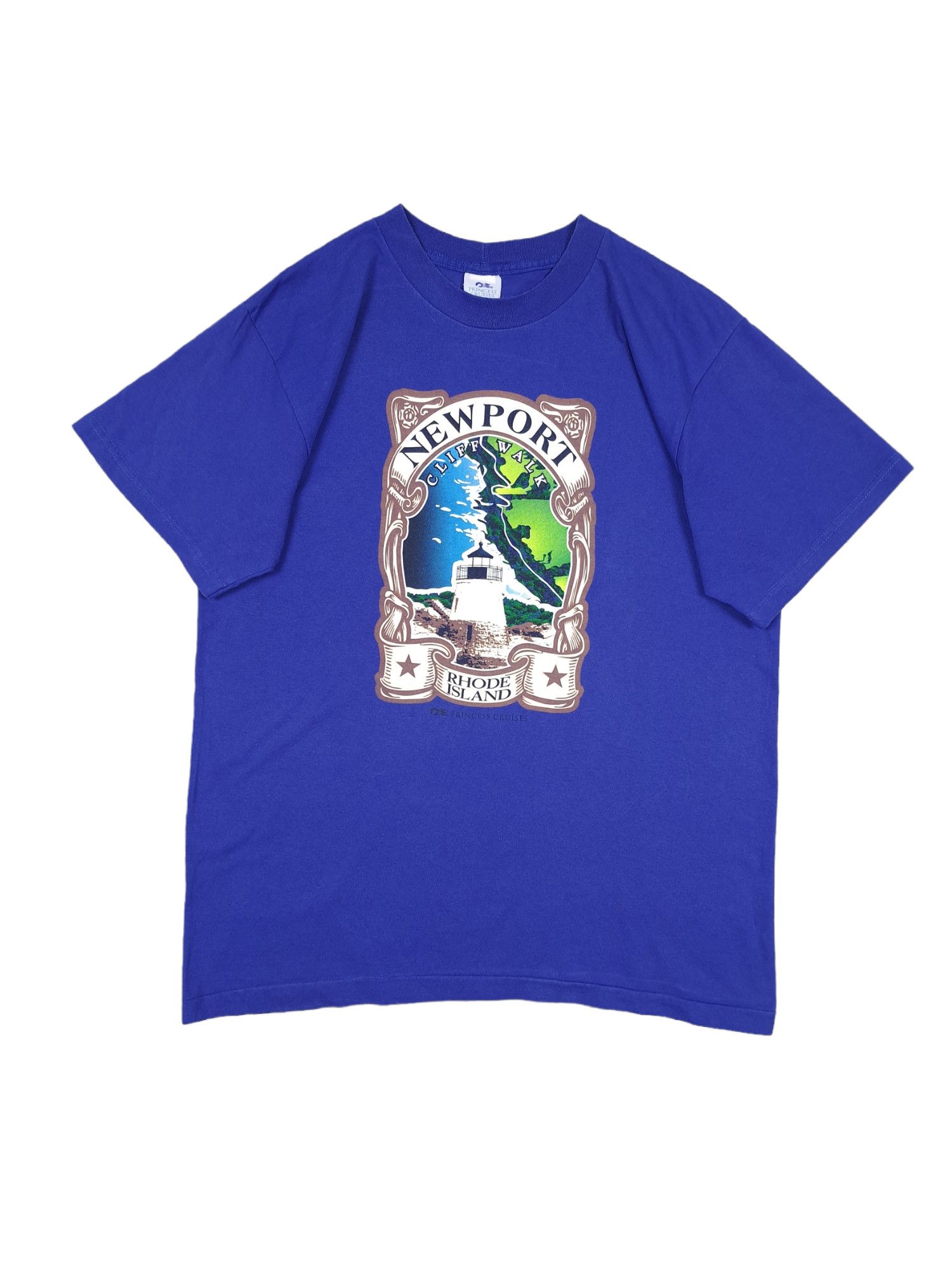 Vintage 💎 90s Vintage Newport Rhode Island Vacation Graphic T-shirt Size US XL / EU 56 / 4 - 1 Thumbnail