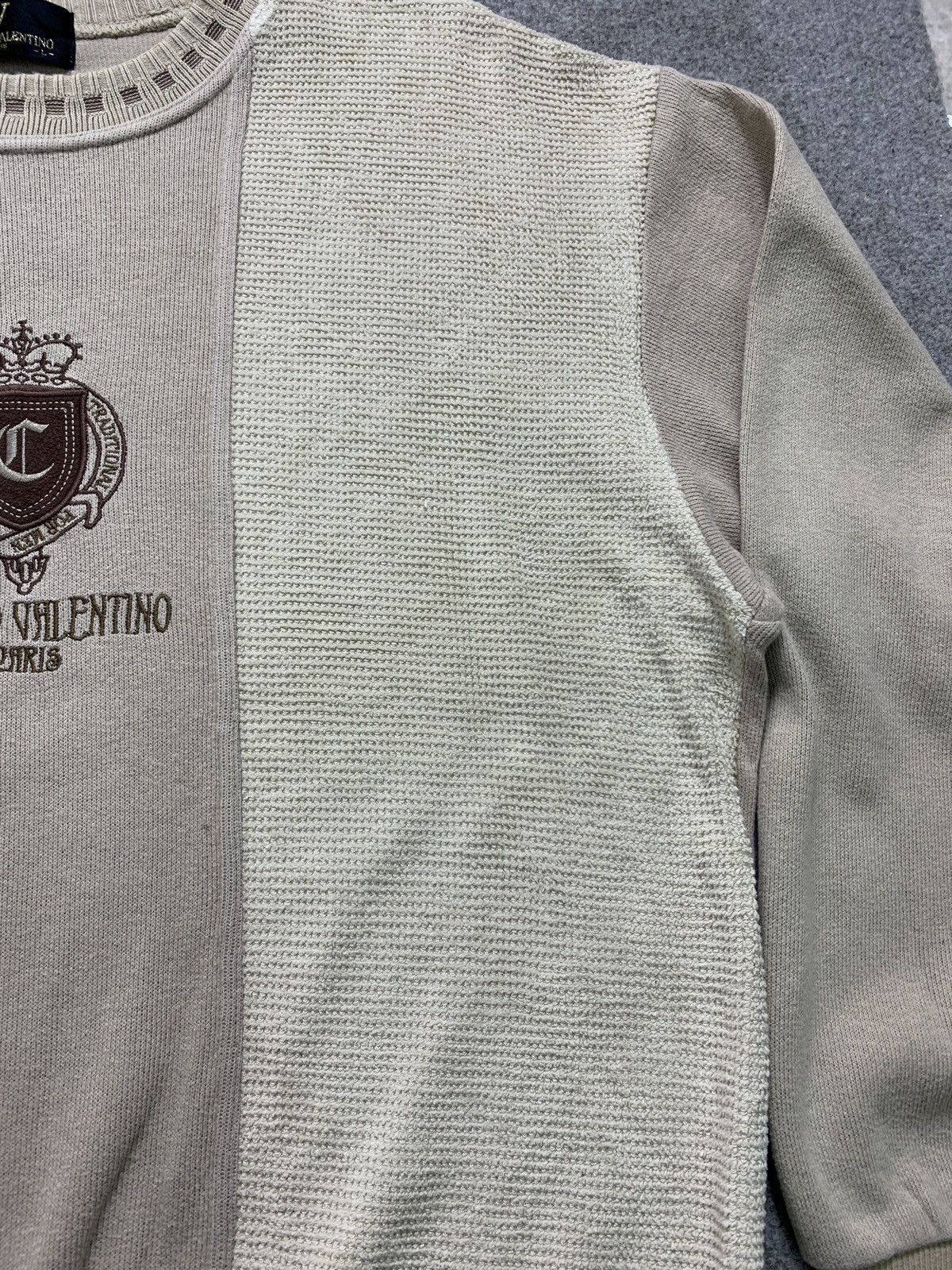 Valentino × Vintage Vintage Cloudio Valentino Crewneck Embroidered Sweatshirt Size US L / EU 52-54 / 3 - 8 Thumbnail