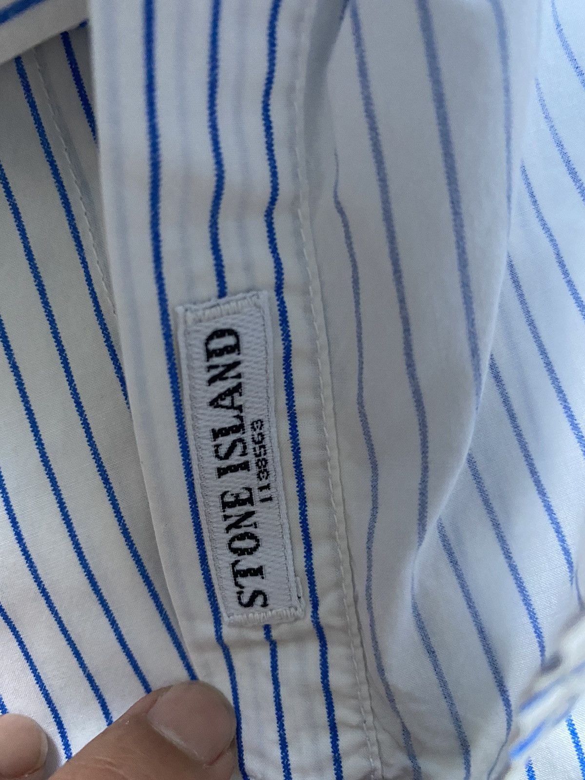 Stone Island Stone Island striped button down shirt sz XL Size US XL / EU 56 / 4 - 10 Thumbnail