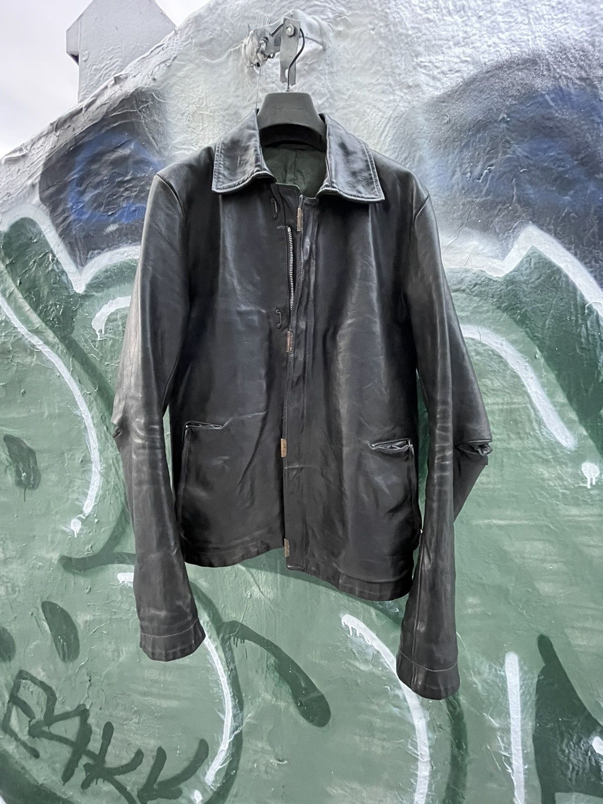 Pre-owned Carol Christian Poell Scarstitch Leather Jacket