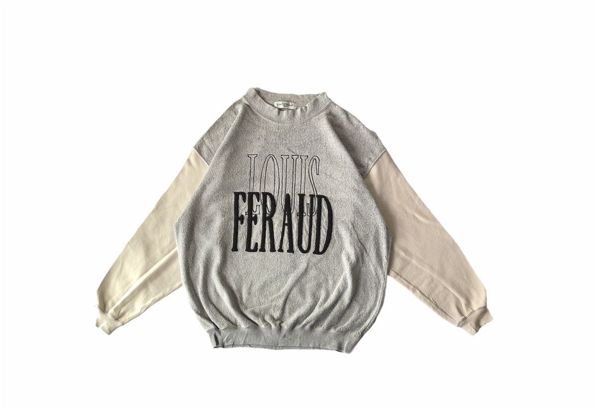 Louis Feraud × Vintage Vintage Louis Feraud Spellout Crewneck Sweatshirt Size US L / EU 52-54 / 3 - 1 Thumbnail