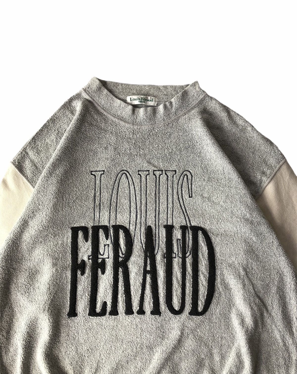 Louis Feraud × Vintage Vintage Louis Feraud Spellout Crewneck Sweatshirt Size US L / EU 52-54 / 3 - 2 Thumbnail