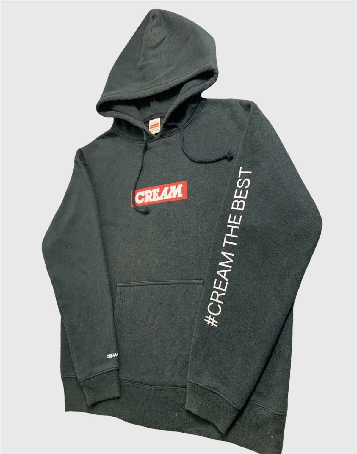 Japanese Brand × Vintage Vintage Distressed Cream Fuk Team Hoodie Size US L / EU 52-54 / 3 - 4 Thumbnail