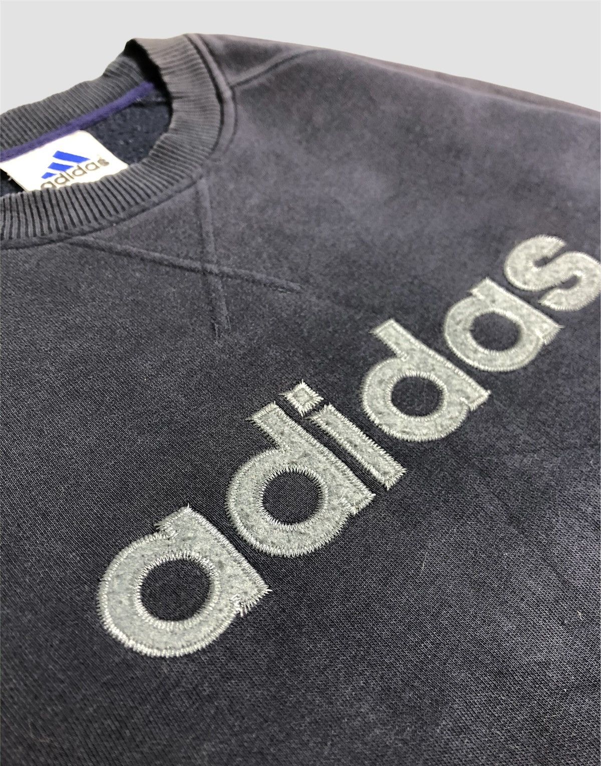 Adidas × Vintage Vintage 90s Adidas Equipment Spellout Sweatshirt Size US M / EU 48-50 / 2 - 5 Thumbnail