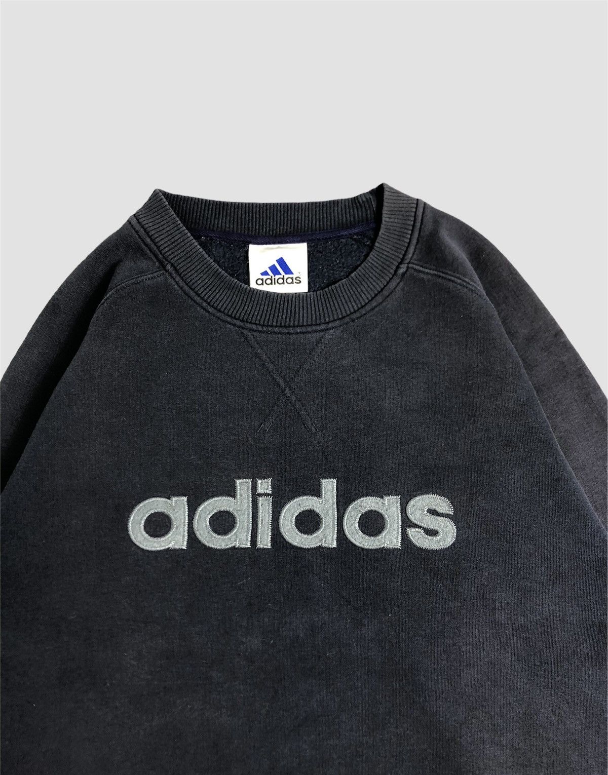 Adidas × Vintage Vintage 90s Adidas Equipment Spellout Sweatshirt Size US M / EU 48-50 / 2 - 4 Thumbnail