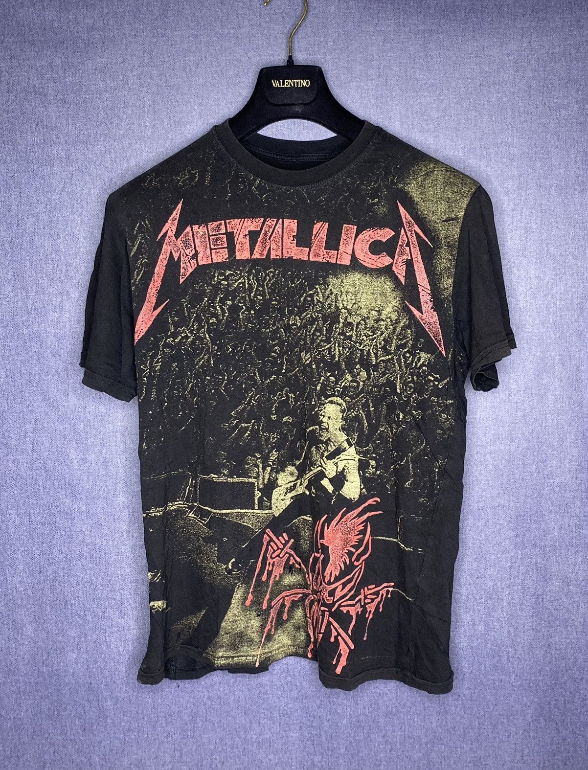 Band Tees × Metallica × Vintage Metallica distressed full print t shirt Size US M / EU 48-50 / 2 - 1 Thumbnail