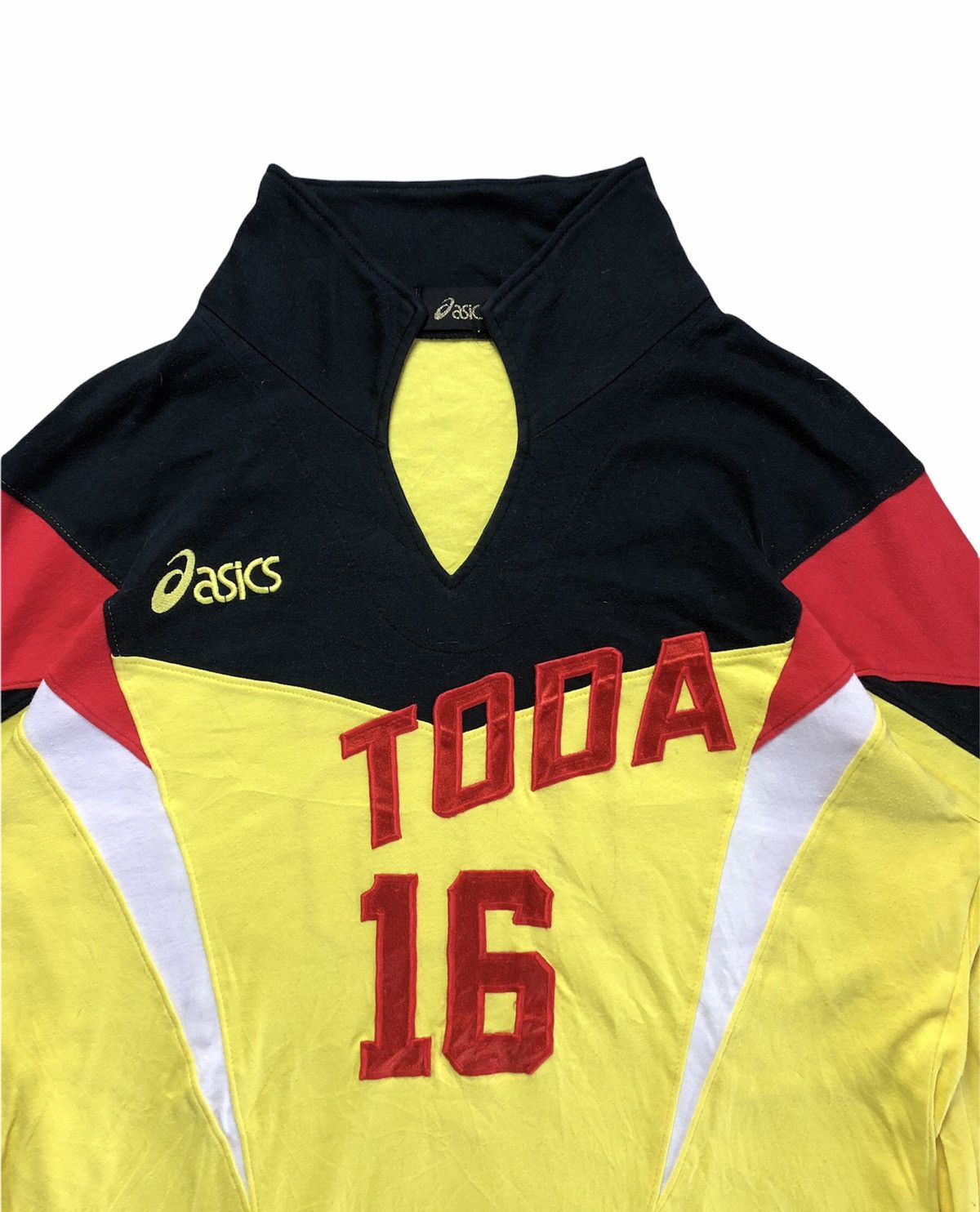 Asics × Vintage Vintage Asics Toda No.16 Patched Design Long Sleeve Jersey Size US M / EU 48-50 / 2 - 2 Thumbnail