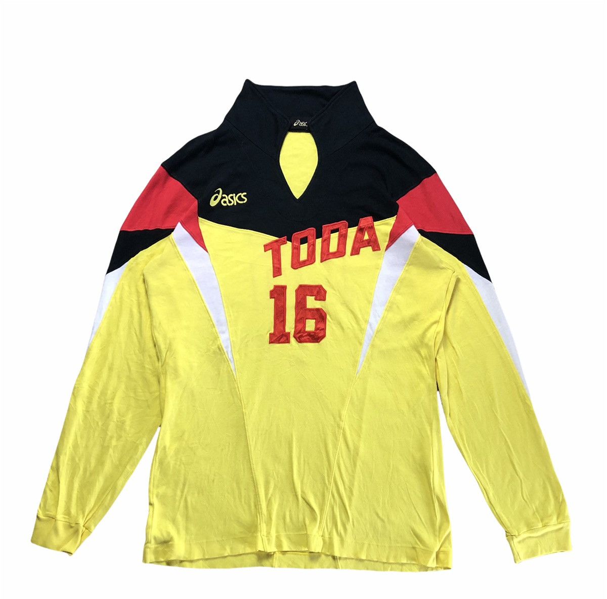 Asics × Vintage Vintage Asics Toda No.16 Patched Design Long Sleeve Jersey Size US M / EU 48-50 / 2 - 1 Thumbnail