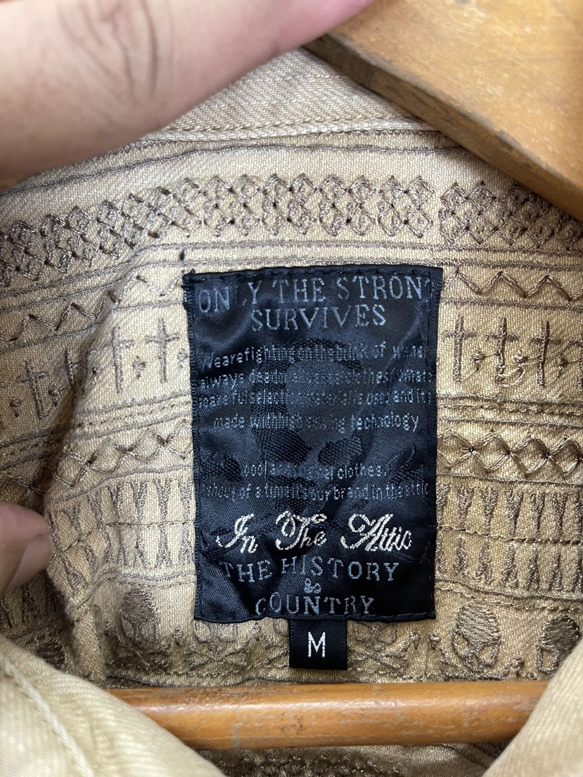 In The Attic Street Fashion🚀MUD MAD Rusty SHIRT IN THE ATTIC Distressed Size US S / EU 44-46 / 1 - 6 Thumbnail