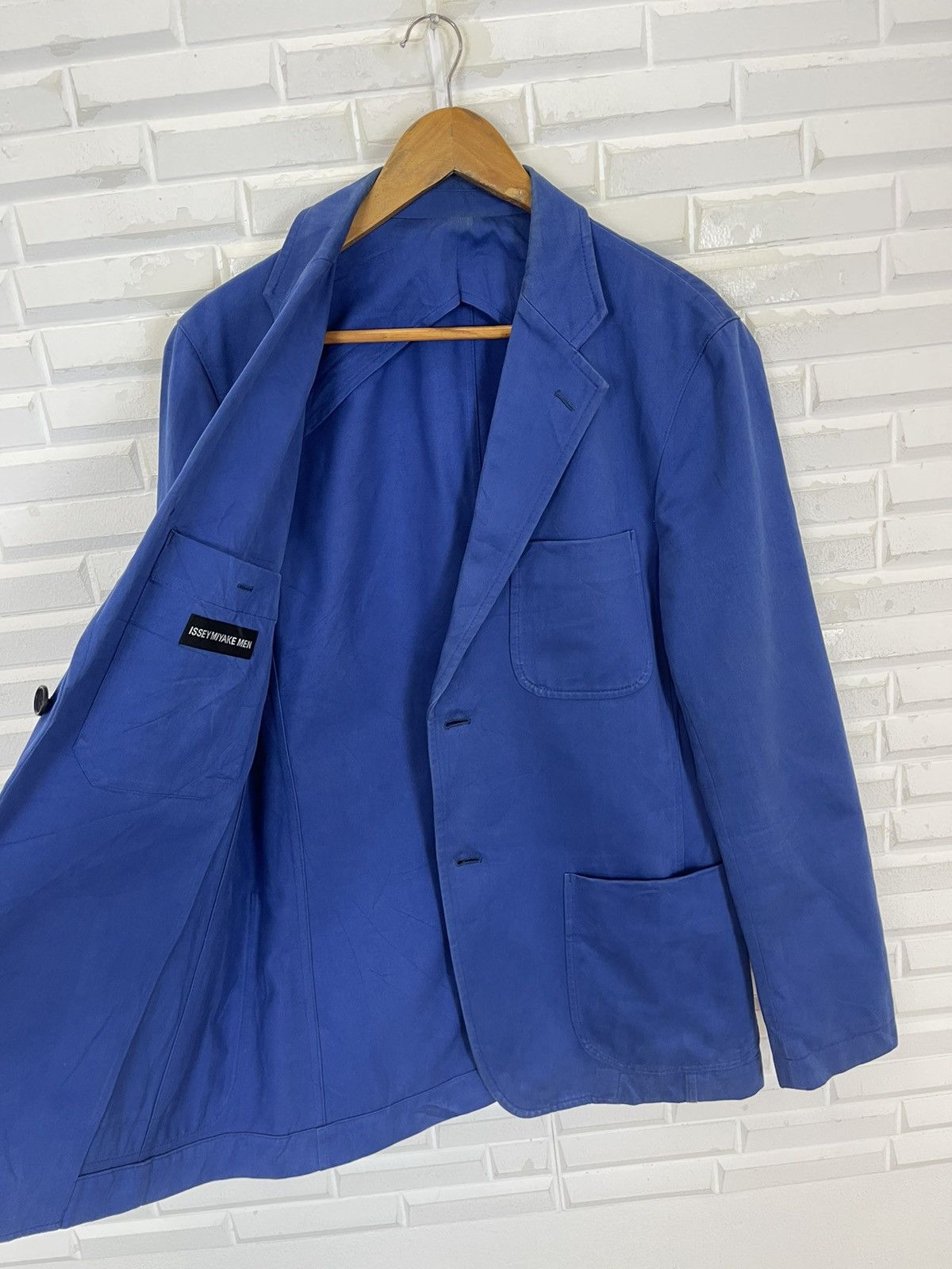 Issey Miyake ✅2015 SS RUNWAY 💙AVANT GARDE ISSEY MIYAKE CASUAL BLUE Size US M / EU 48-50 / 2 - 6 Thumbnail