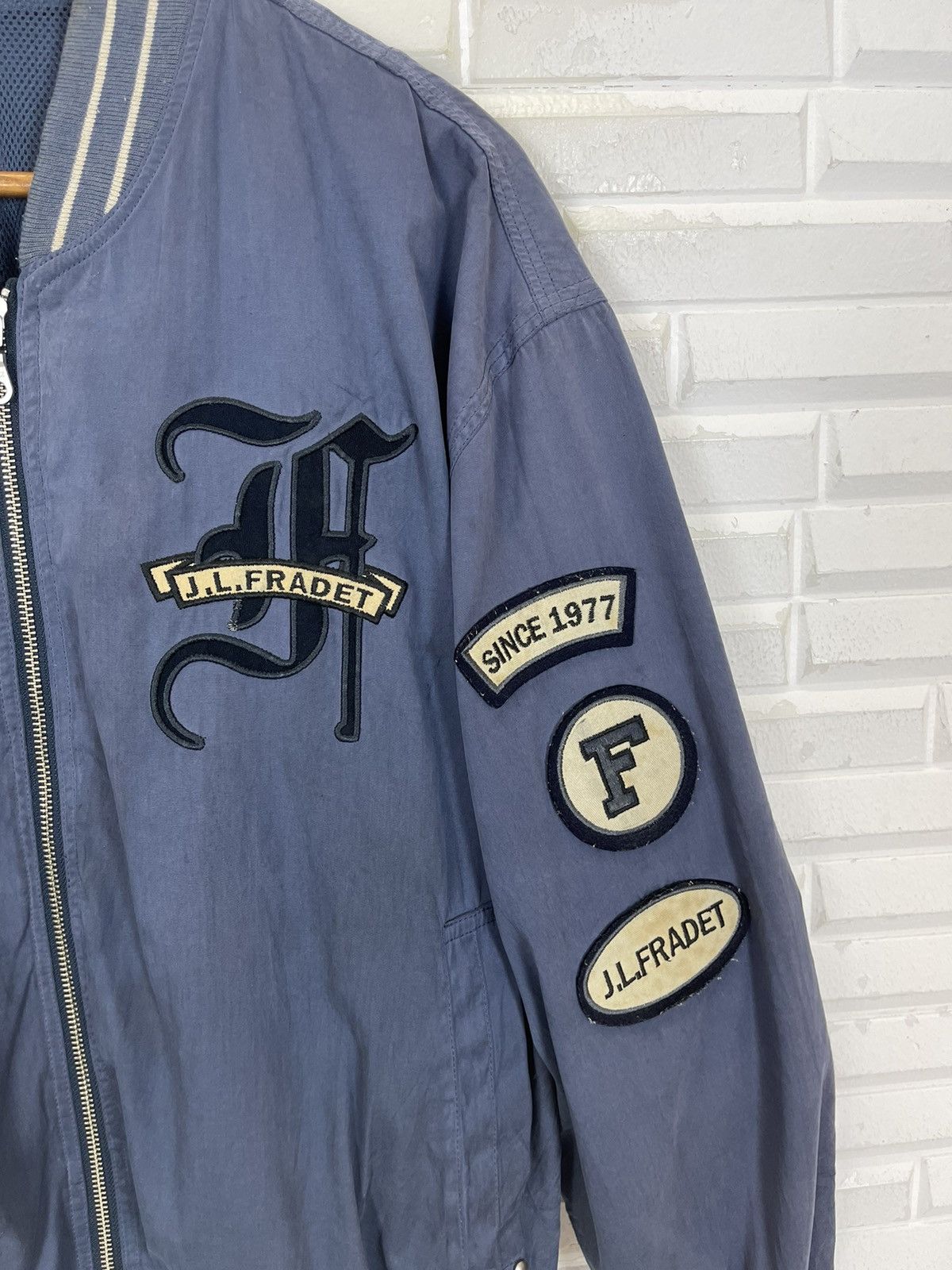Japanese Brand ✅OFFER YOU🚀VINTAGE 90’s JL FRADET PATCHES VARSITY COTTON Size US M / EU 48-50 / 2 - 3 Thumbnail
