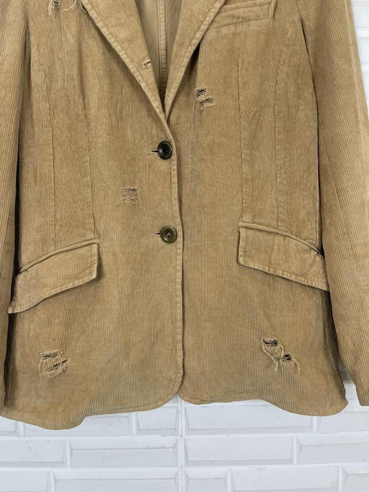Dolce & Gabbana VINTAGE D&G ITALY DISTRESSED DESIGN CORDUROY Size S / US 4 / IT 40 - 2 Thumbnail