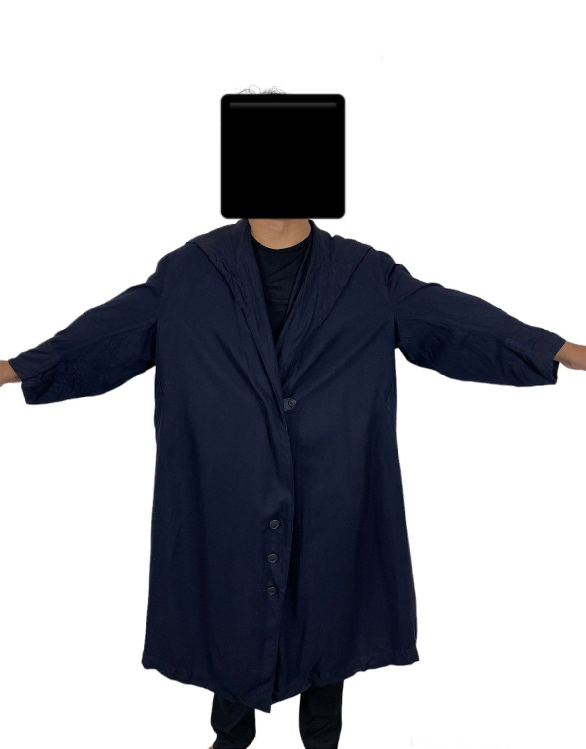 Yohji Yamamoto VINTAGE YOHJI YAMAMOTO LABEL CLOAK CAPES DESIGN Size L / US 10 / IT 46 - 1 Thumbnail