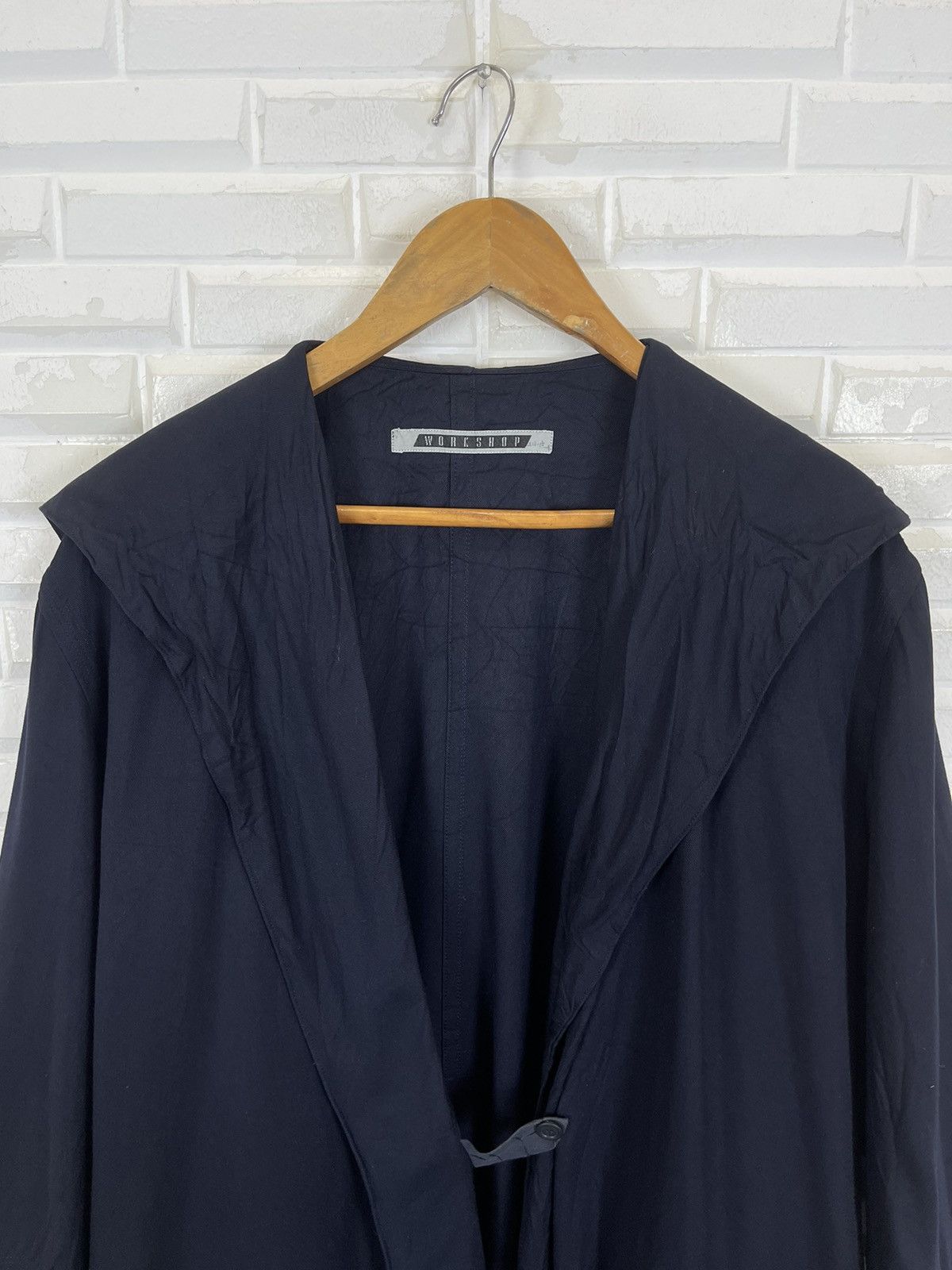 Yohji Yamamoto VINTAGE YOHJI YAMAMOTO LABEL CLOAK CAPES DESIGN Size L / US 10 / IT 46 - 5 Thumbnail