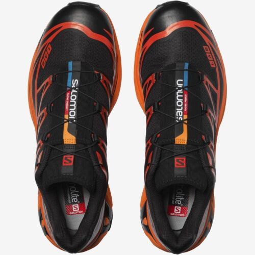 Salomon Salomon XT-6 Black Magnet Vibrant Orange 8.5 US Size US 8.5 / EU 41-42 - 2 Thumbnail
