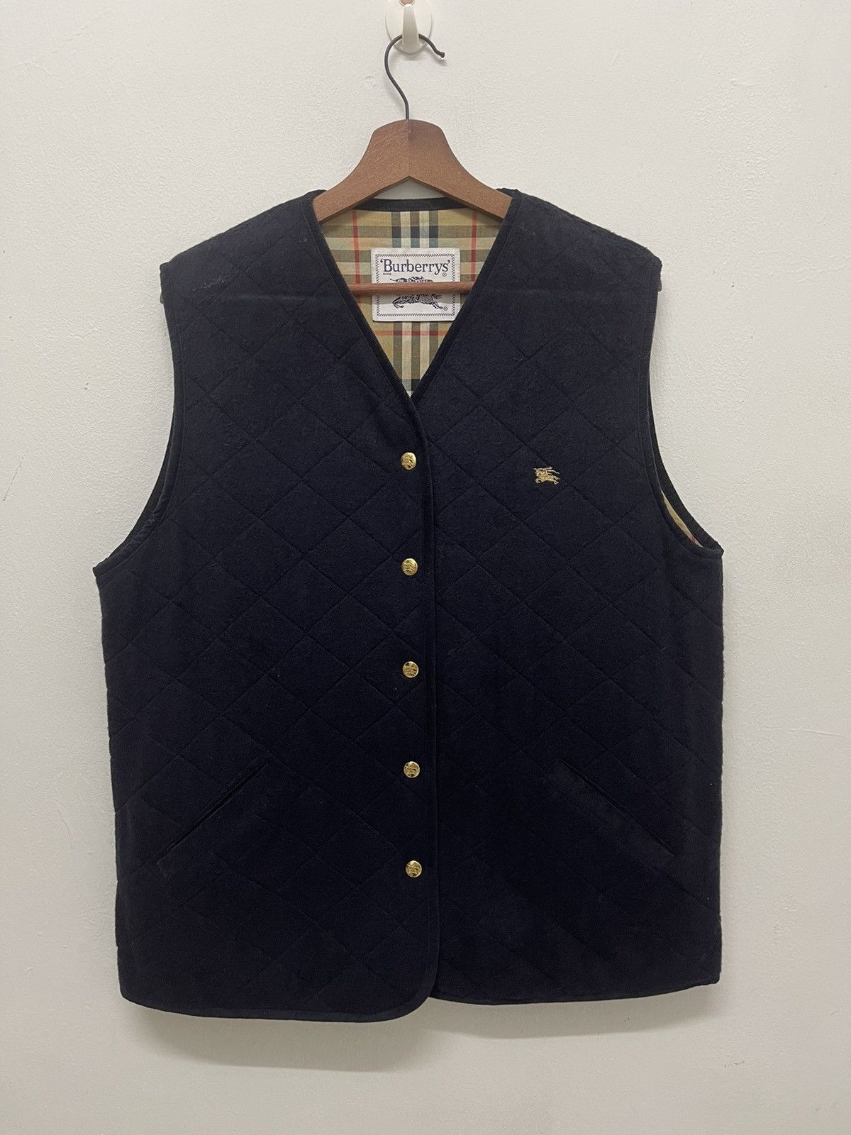 Burberry Prorsum Vintage BURBERRYS NOVA CHECK VEST REVERSIBLE Size US M / EU 48-50 / 2 - 11 Thumbnail
