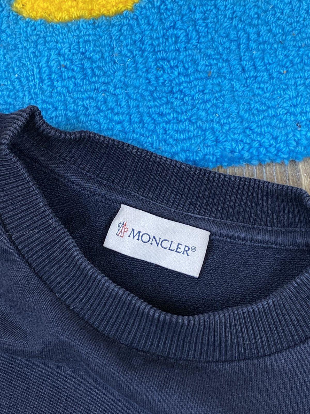 Moncler Moncler logo blue sweatshirt Size XS / US 0-2 / IT 36-38 - 7 Thumbnail