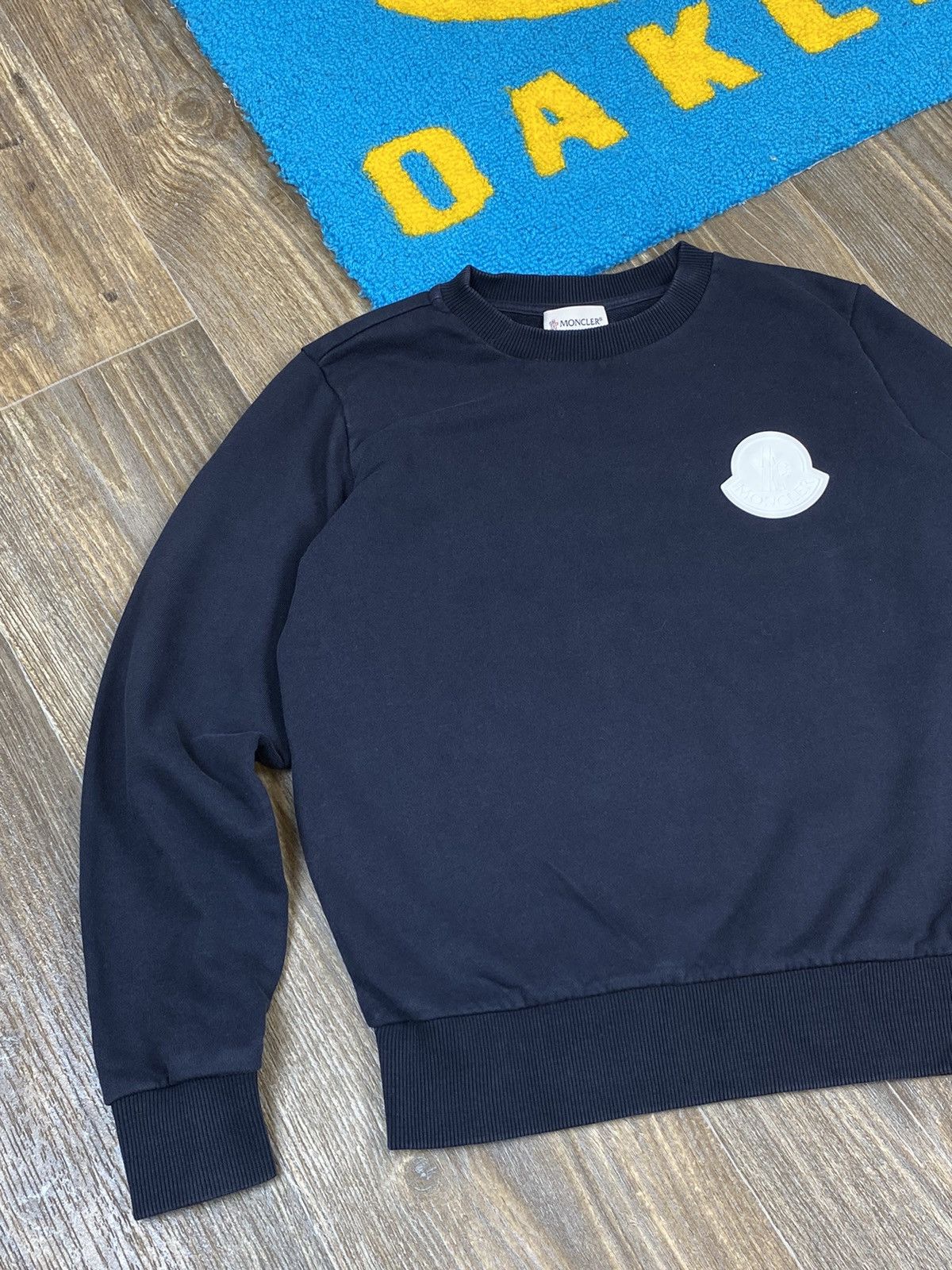 Moncler Moncler logo blue sweatshirt Size XS / US 0-2 / IT 36-38 - 3 Thumbnail