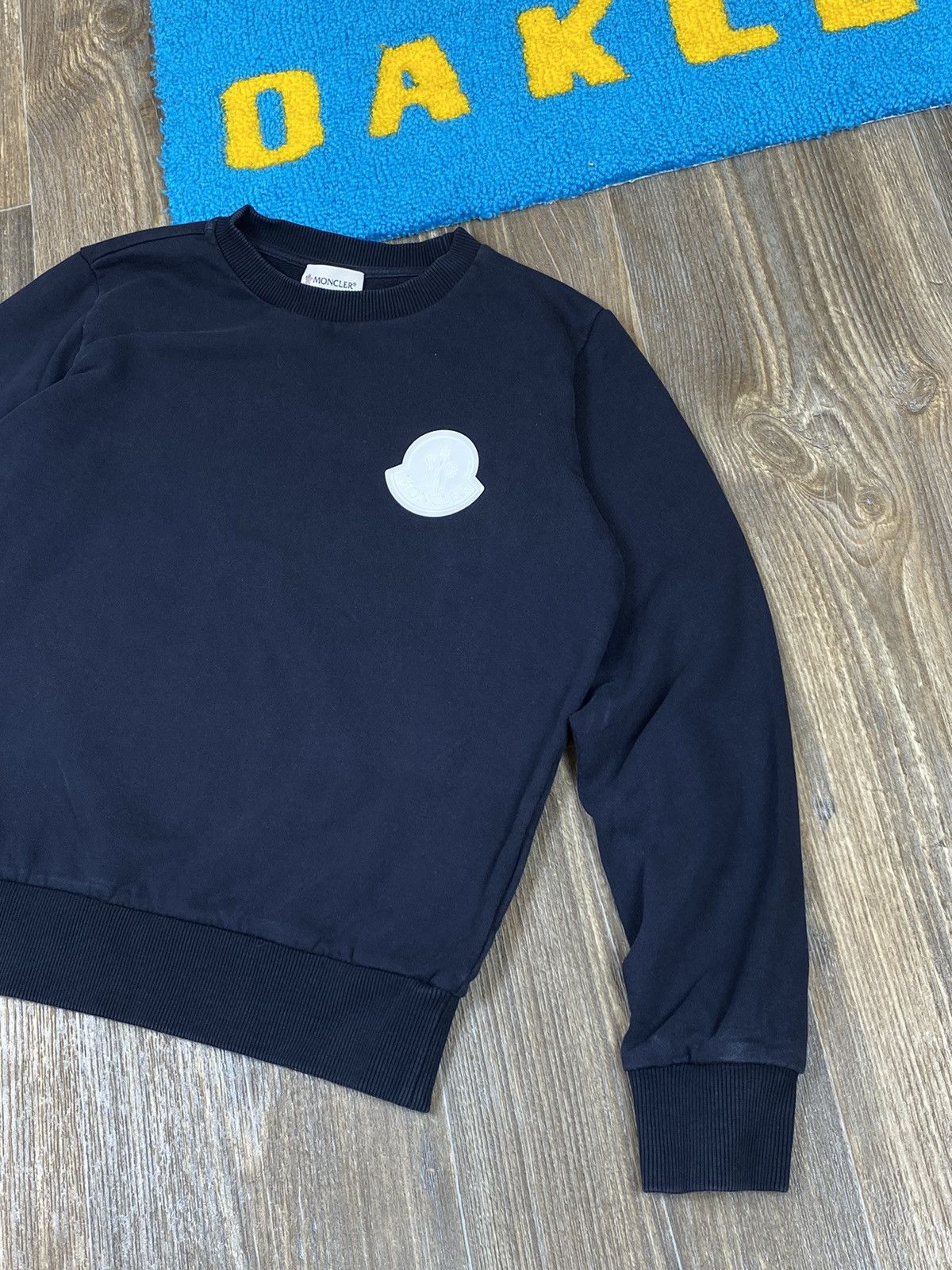 Moncler Moncler logo blue sweatshirt Size XS / US 0-2 / IT 36-38 - 2 Thumbnail