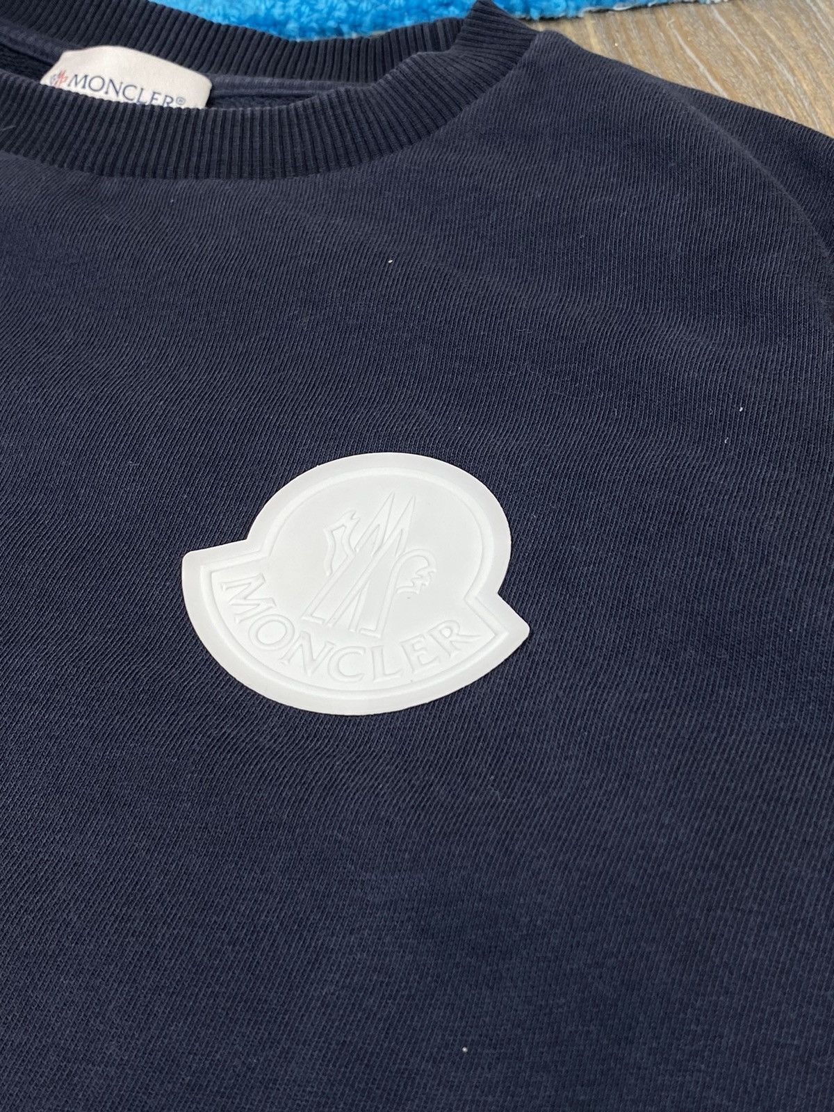 Moncler Moncler logo blue sweatshirt Size XS / US 0-2 / IT 36-38 - 5 Thumbnail