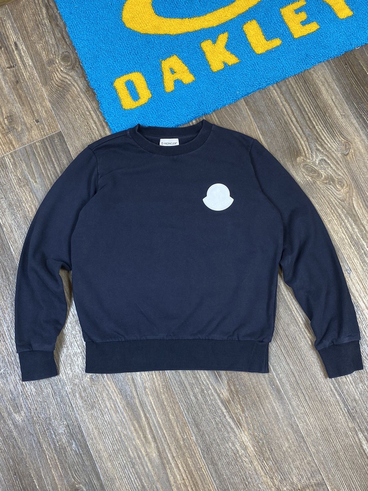 Moncler Moncler logo blue sweatshirt Size XS / US 0-2 / IT 36-38 - 1 Thumbnail