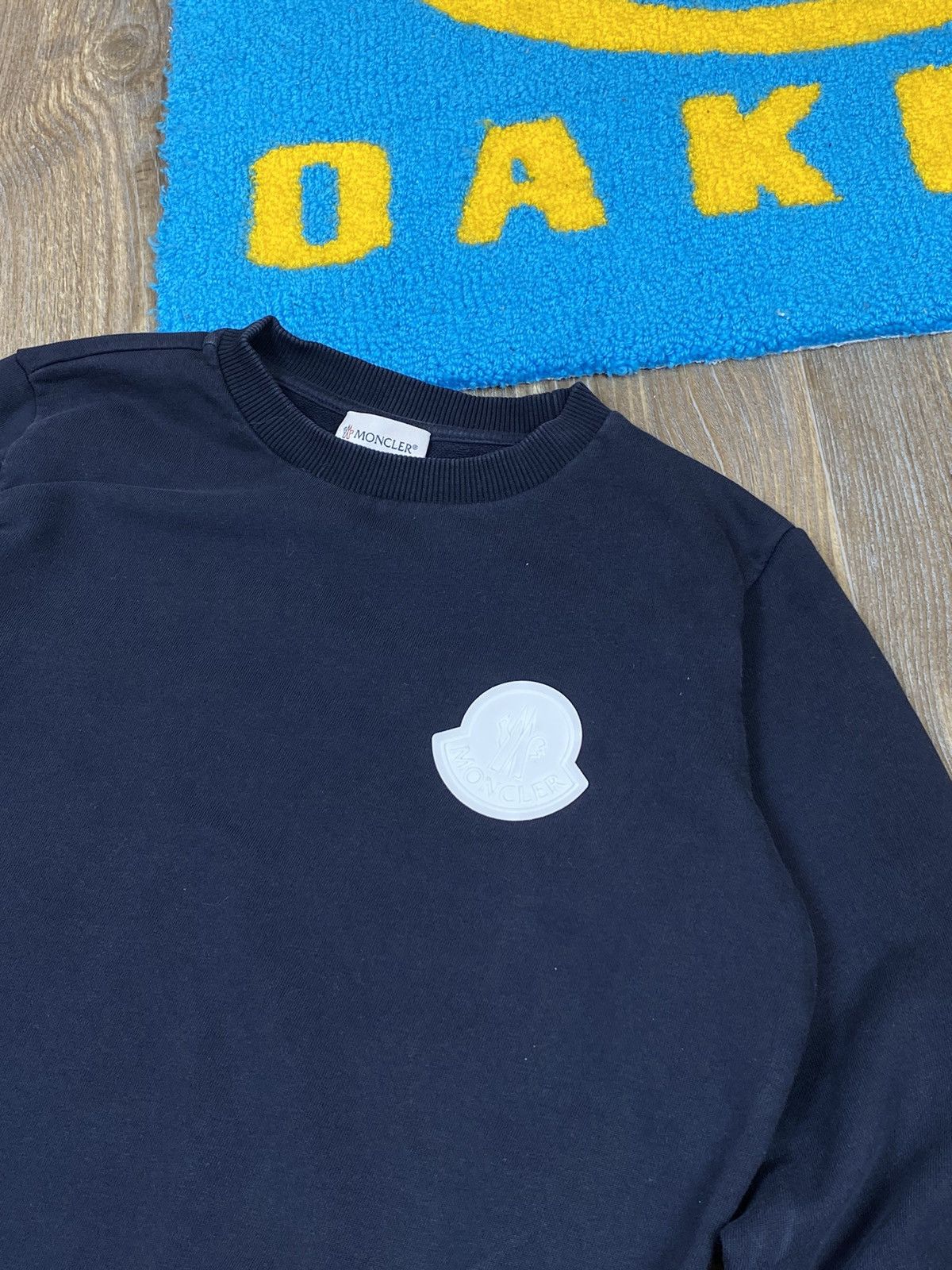 Moncler Moncler logo blue sweatshirt Size XS / US 0-2 / IT 36-38 - 4 Thumbnail