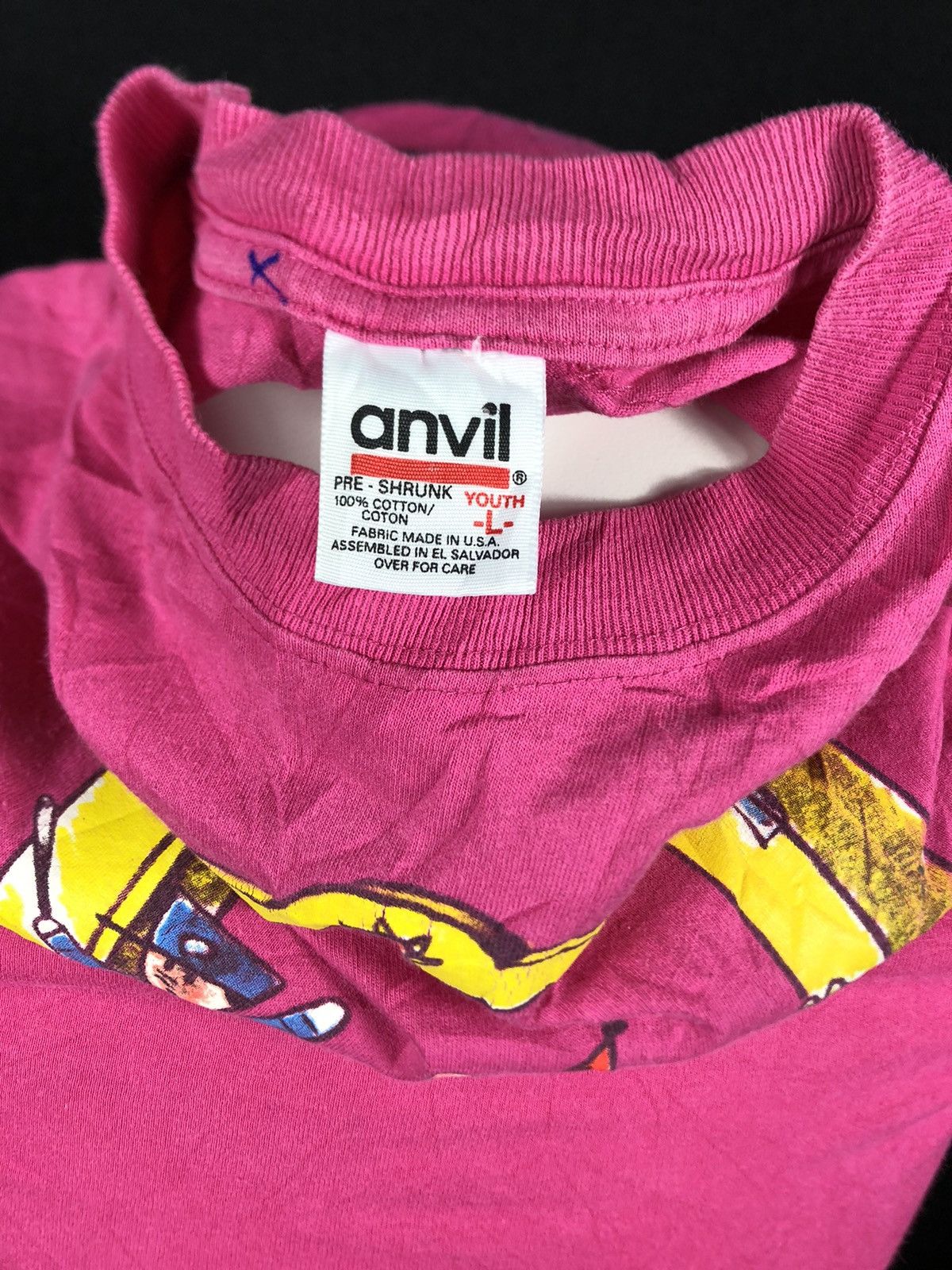 Vintage Vintage 90s 1996 Curious George Pink Shirt Size US S / EU 44-46 / 1 - 6 Thumbnail