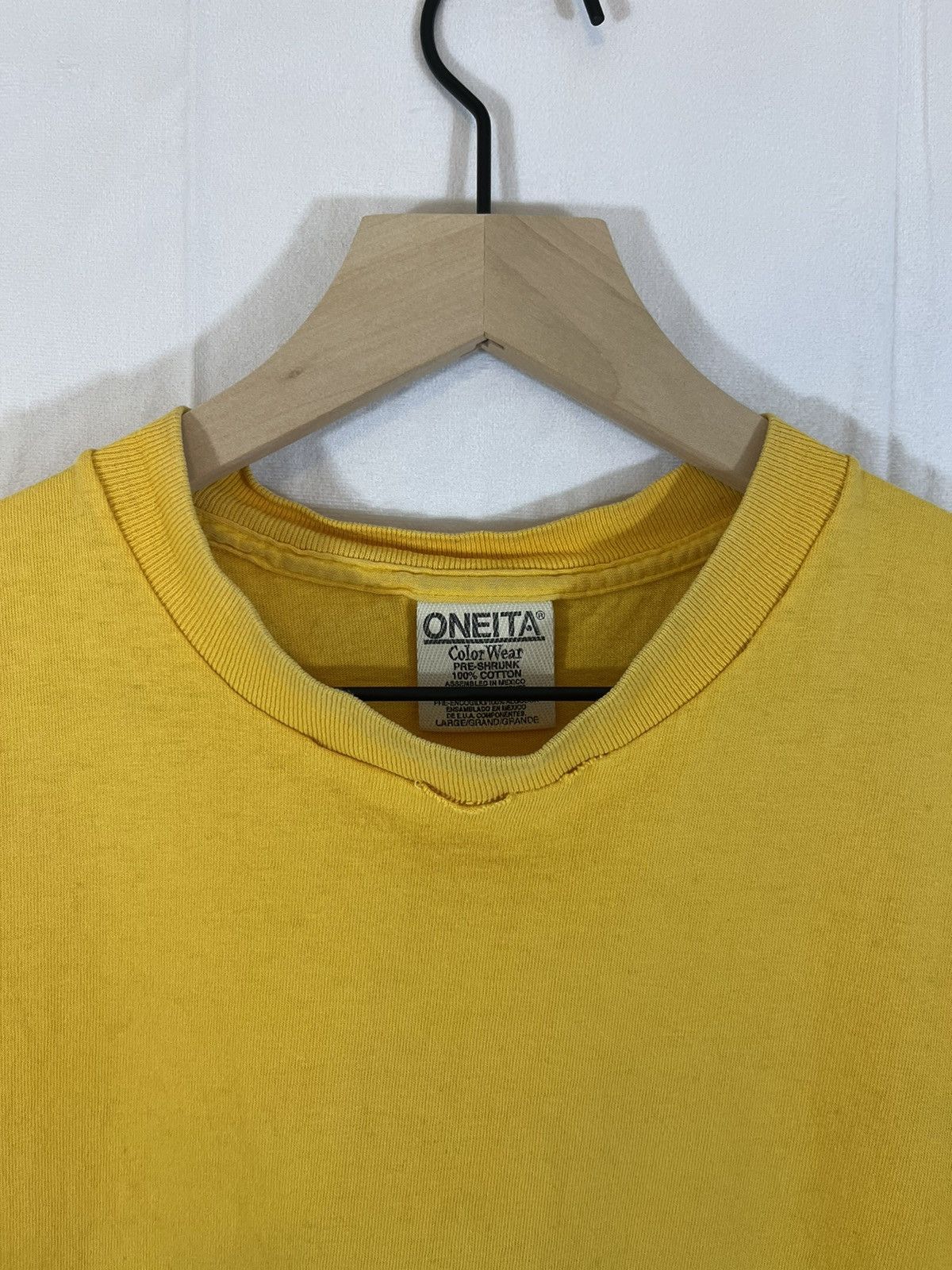 Vintage Single Stitch Thrashed Microsoft Sun Faded Blank Tee Size US L / EU 52-54 / 3 - 6 Thumbnail
