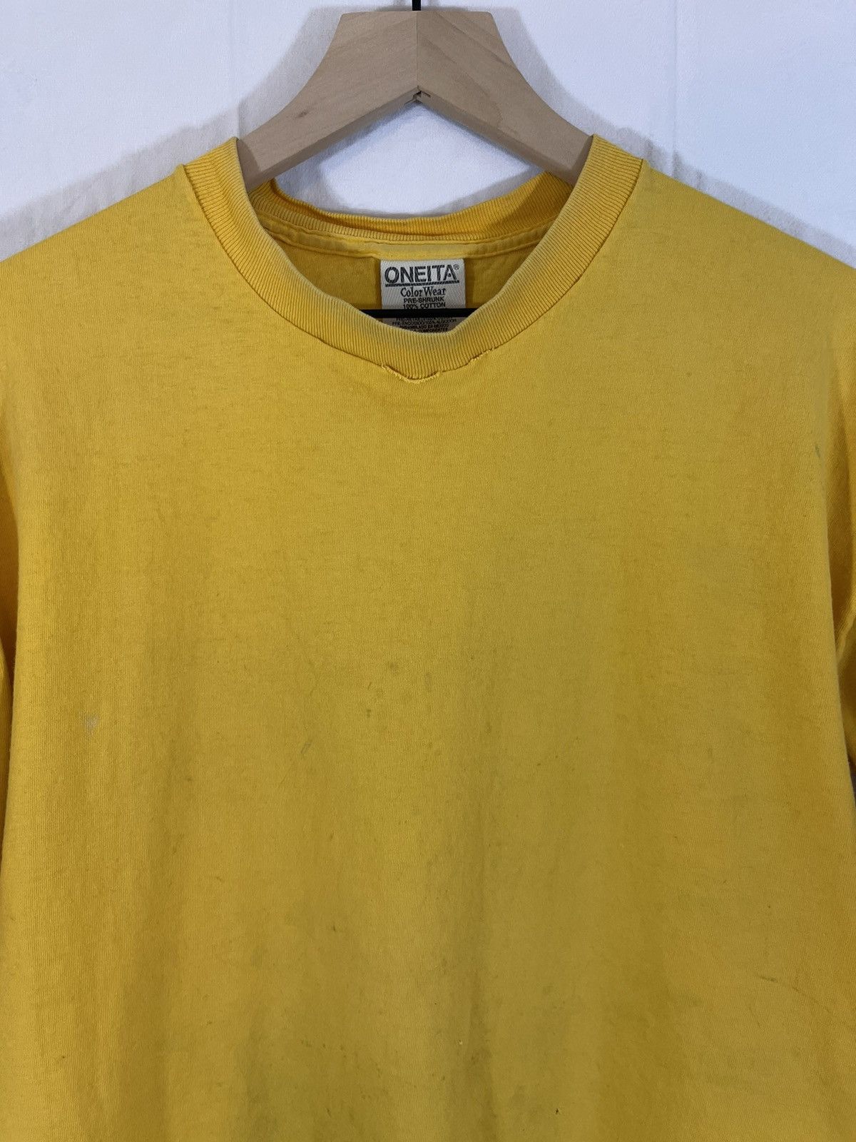 Vintage Single Stitch Thrashed Microsoft Sun Faded Blank Tee Size US L / EU 52-54 / 3 - 4 Thumbnail
