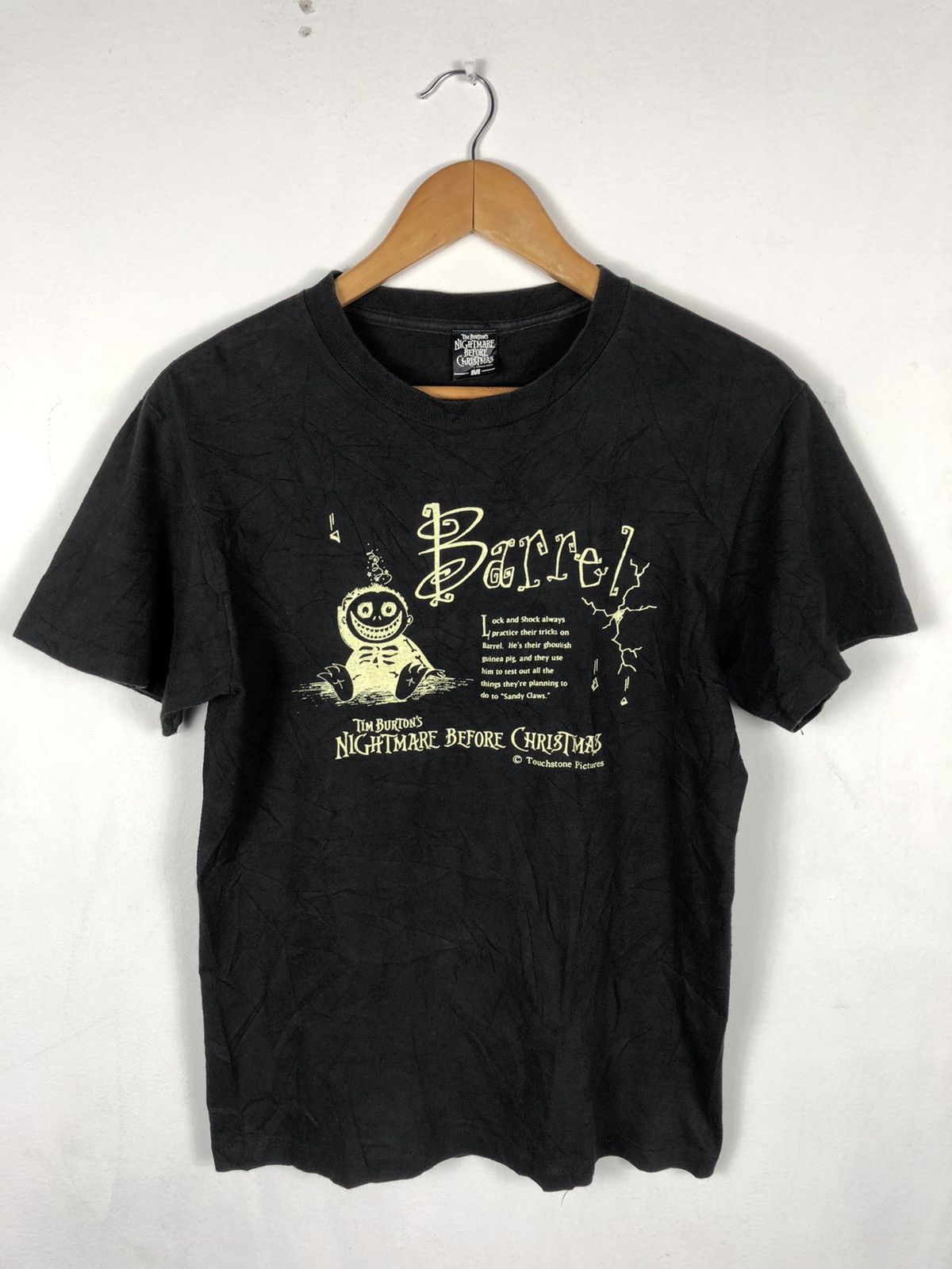 Cartoon Network Vtg Tim Burton Nightmare Before Christmas Glow In The Dark Size US S / EU 44-46 / 1 - 1 Thumbnail