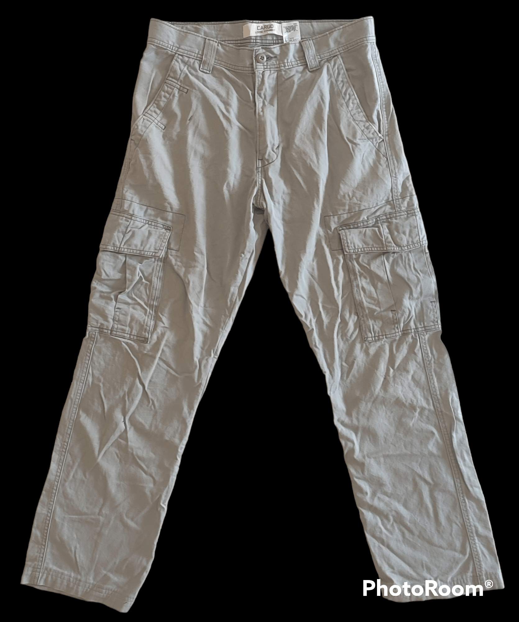 image of Distressed Denim x Levis Binding Accepted Levi's Distressed Cargo in Grey, Men's (Size 32)