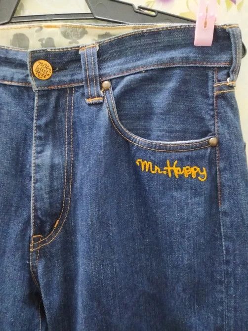 Designer DISTRESSED DENIM JEANS Size US 32 / EU 48 - 7 Thumbnail