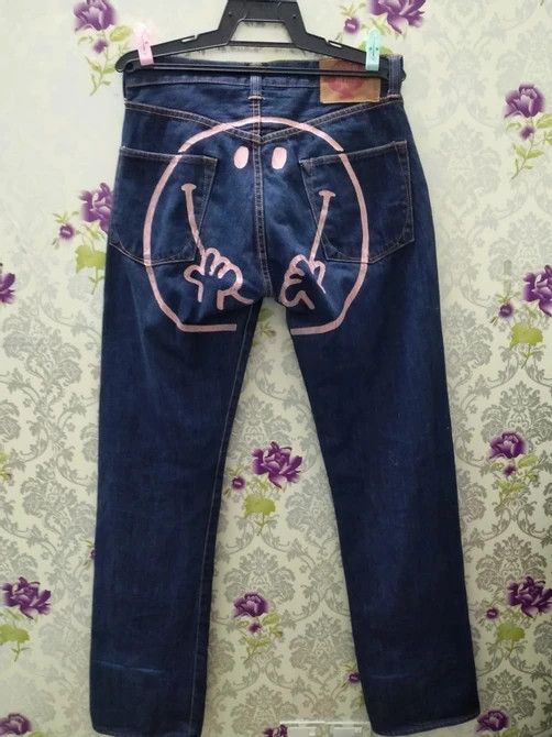 Designer DISTRESSED DENIM JEANS Size US 32 / EU 48 - 1 Thumbnail
