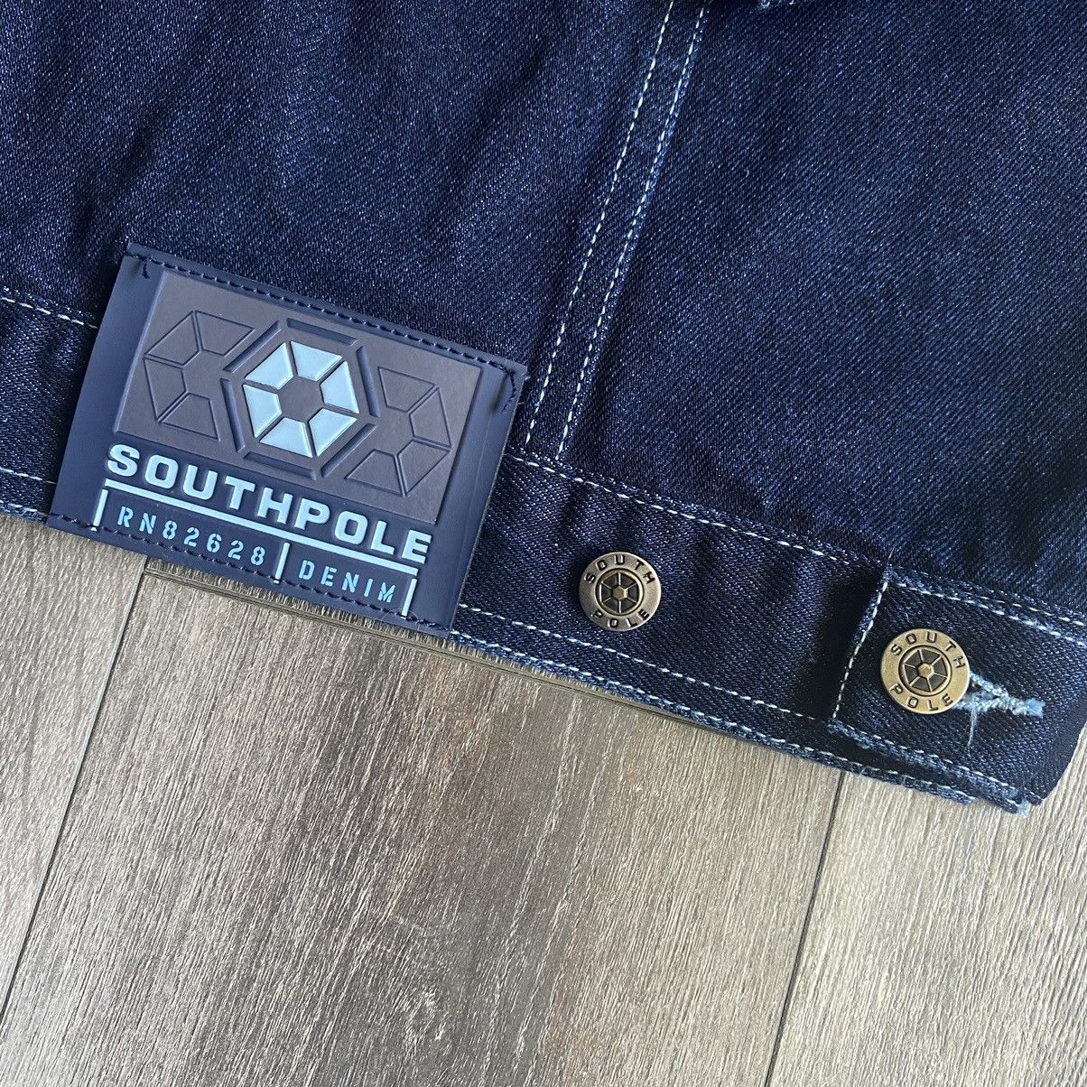 Southpole Vintage 1990s Southpole Denim Embroidered Logo Jean Jacket Size US XL / EU 56 / 4 - 6 Thumbnail