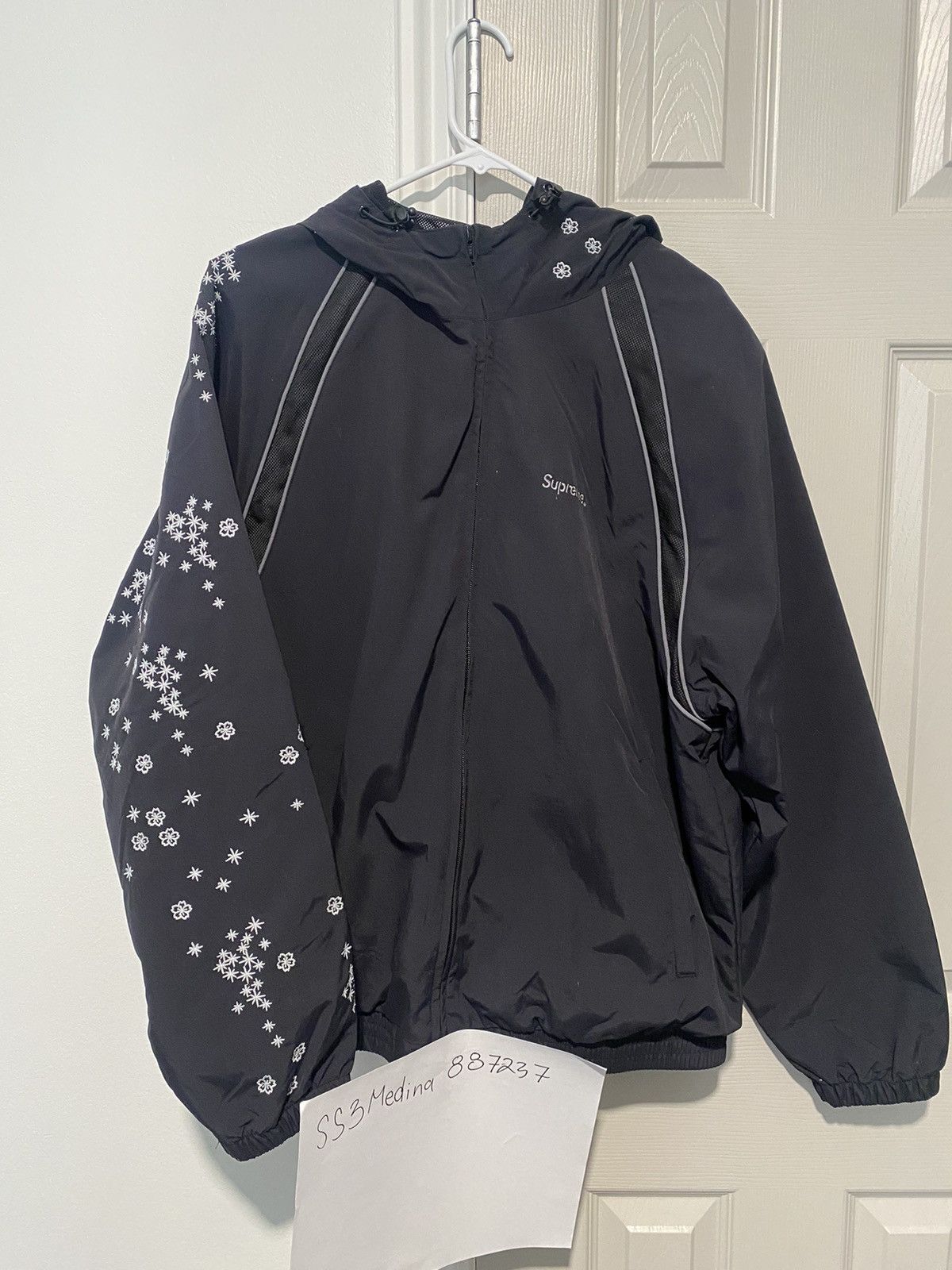 Supreme Supreme AOI Glow-in-the-Dark Black Track Jacket-L | Grailed