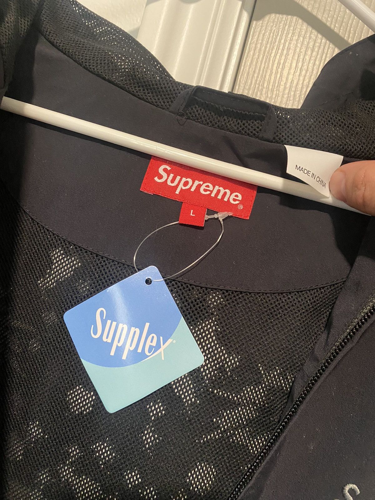 Supreme Supreme AOI Glow-in-the-Dark Black Track Jacket-L