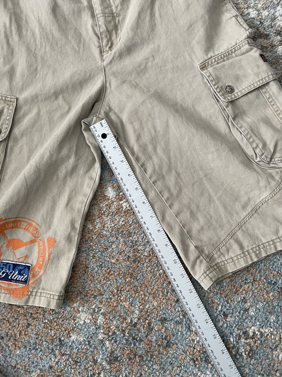 G-Unit × Vintage VTG G Unit Cargo Shorts 30 Brown Size US 30 / EU 46 - 2 Thumbnail
