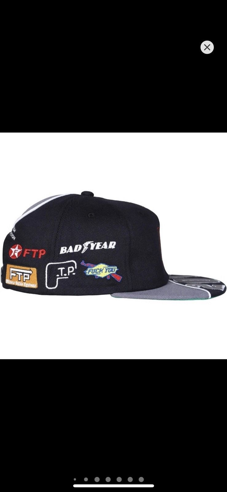 Fuck The Population FTP Pit Crew 6 Panel Hat/Cap (Fuck the Population Racing) Size ONE SIZE - 4 Thumbnail