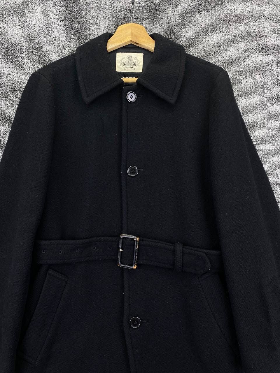 CABANE de ZUCCa × Issey Miyake × Vintage Vintage Issey Miyake Zucca Wool Trench Coats Long Jacket Size US M / EU 48-50 / 2 - 3 Thumbnail